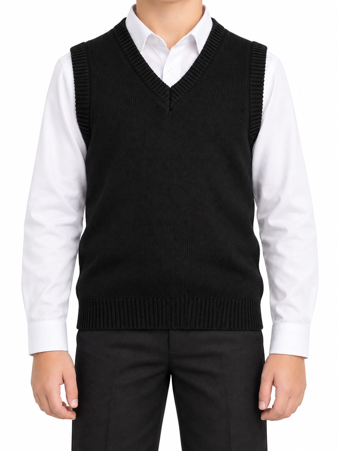 V-Neck Knitted Vest