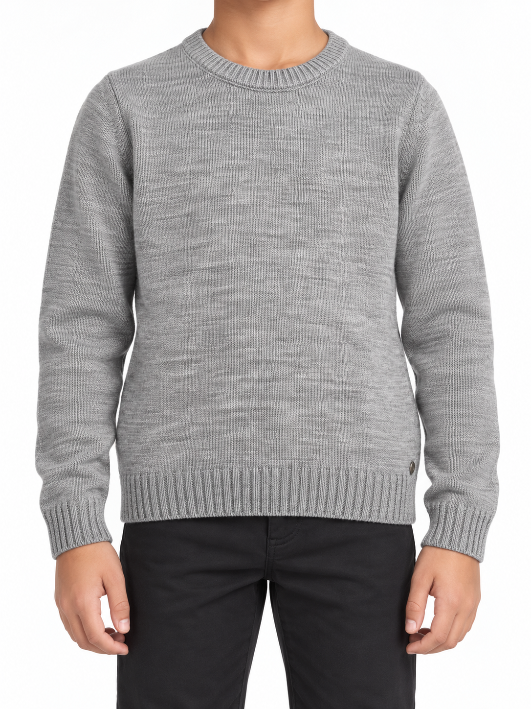 Classic Crew Neck Knitted Pullover