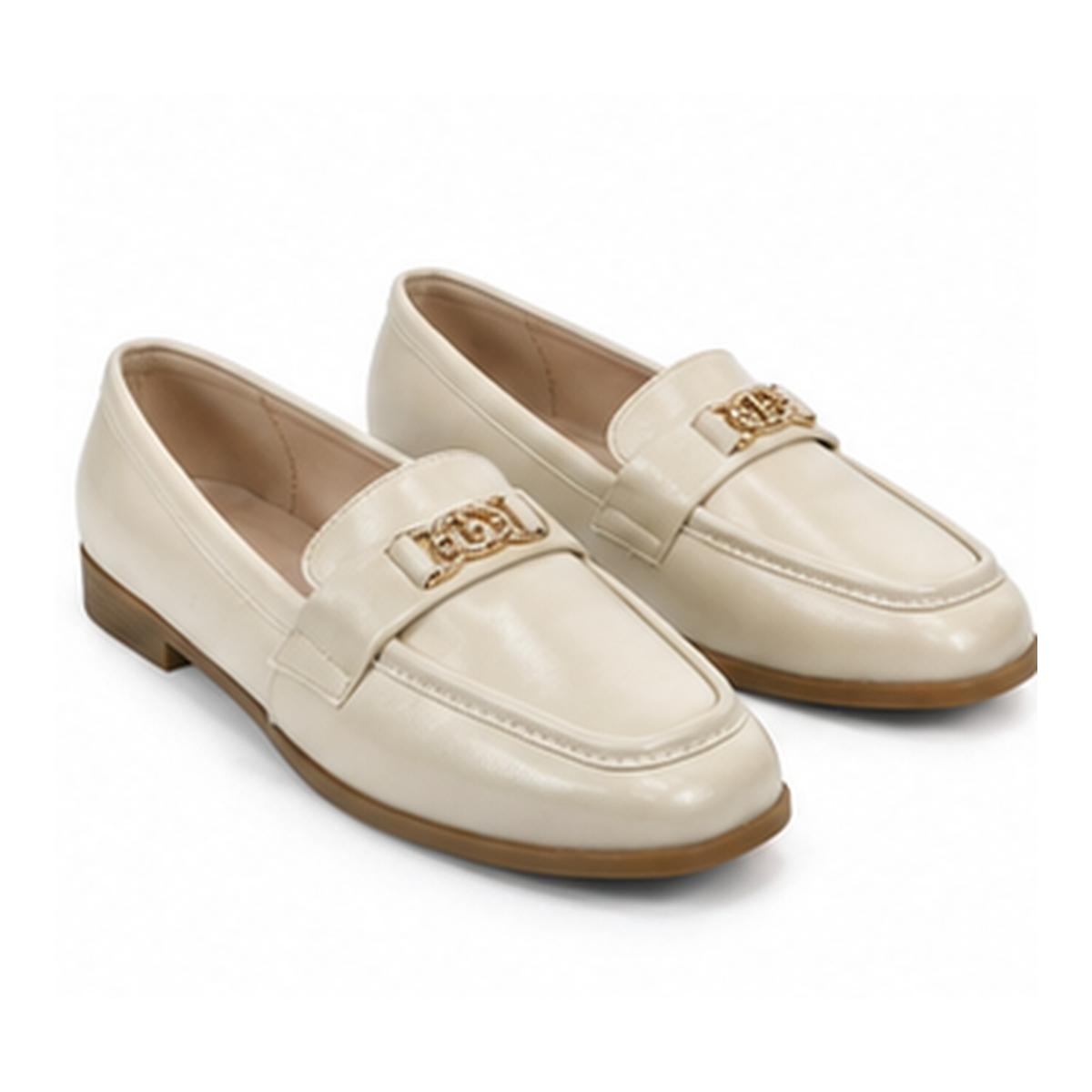 Women Metal Detail Loafers