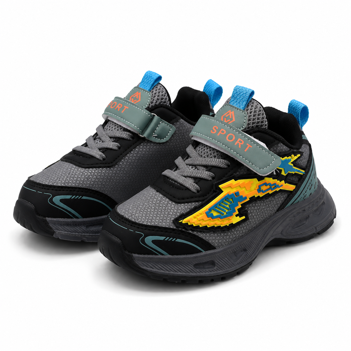 Sports Sneakers With Hook-And-Loop Strap