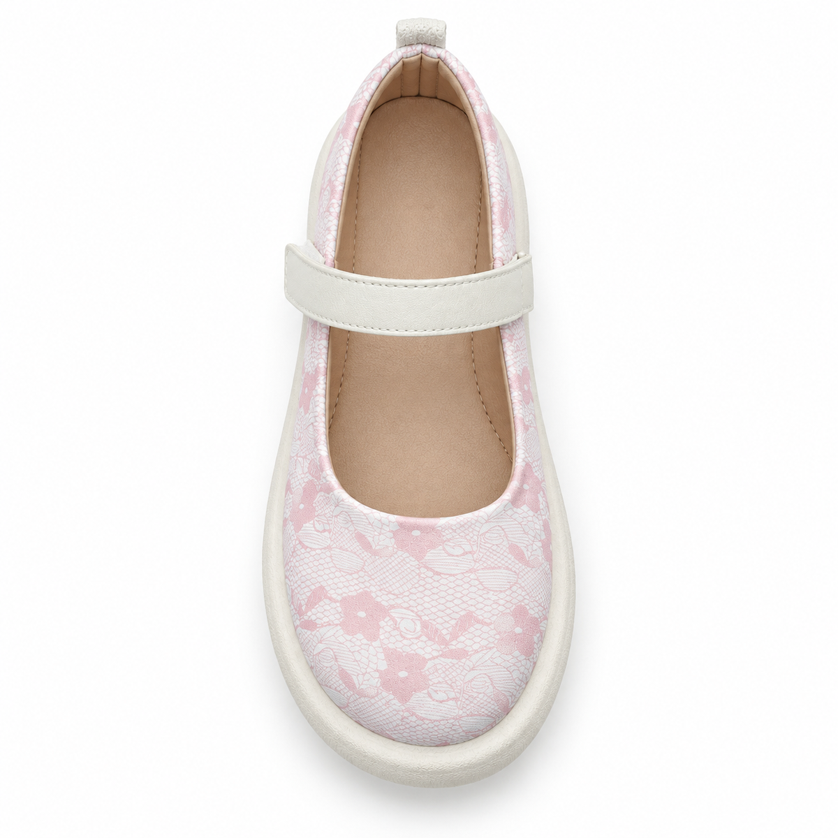 Floral Pattern Mary Jane Shoes