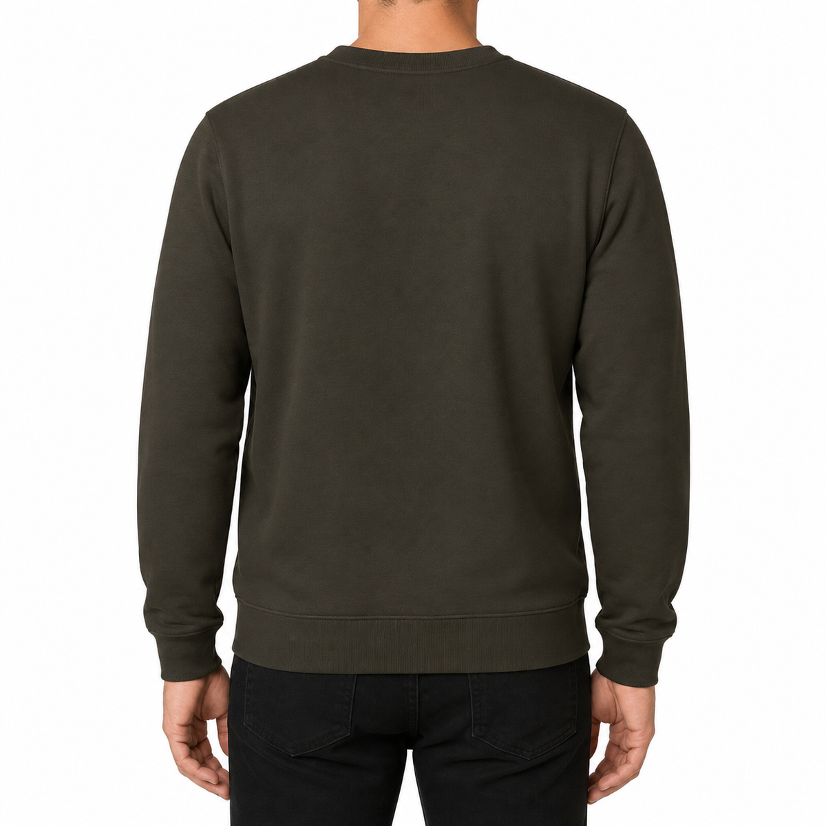 Men Basic Crew Neck Sweatshirt