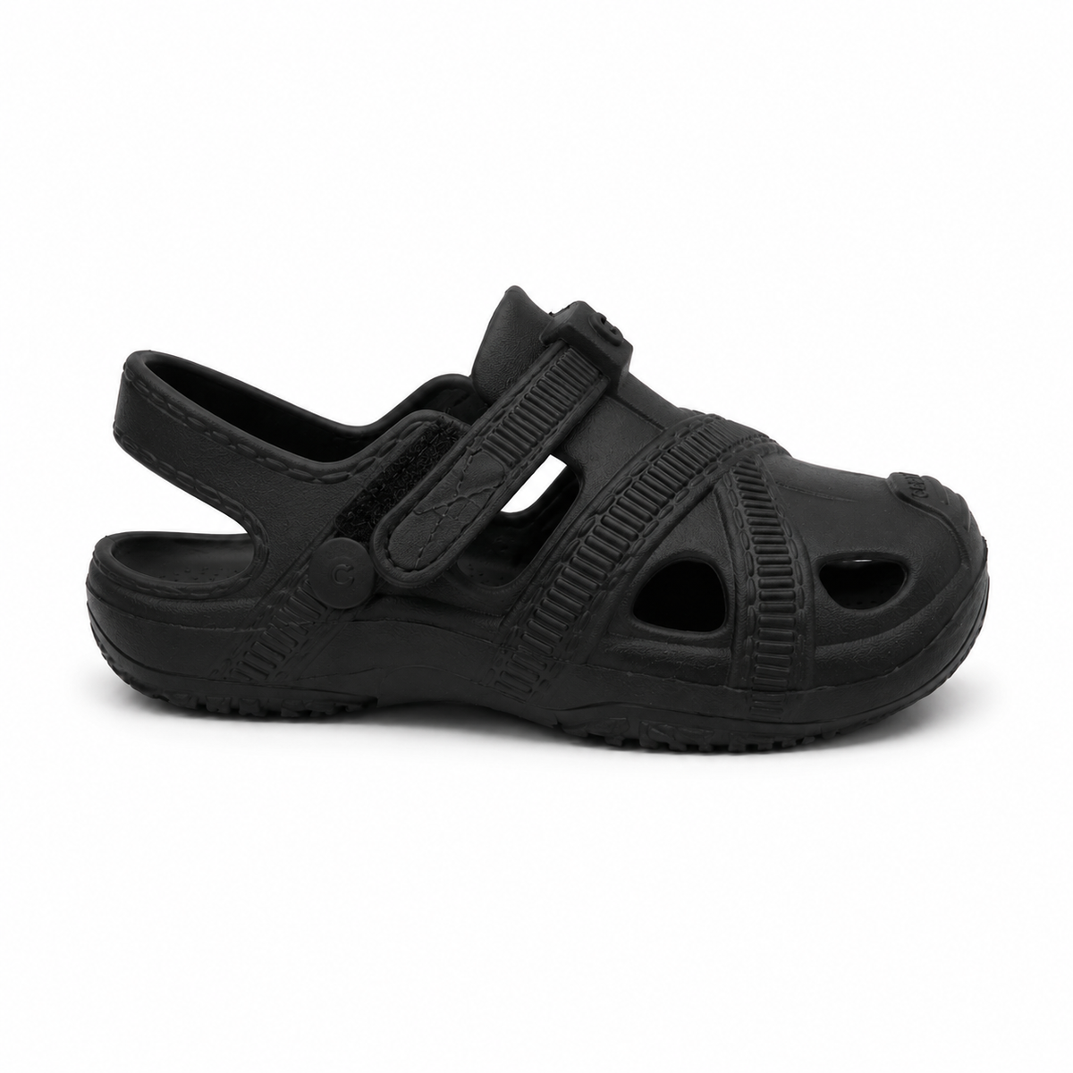 Kids Closed Toe Adjustable Clog Sandals