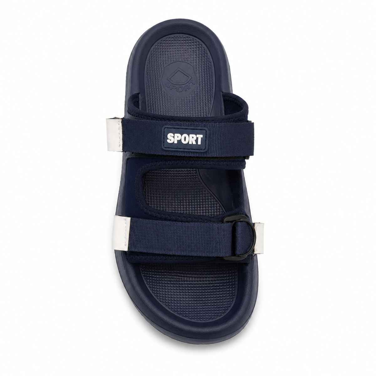 Sport slipper with dual adjustable straps