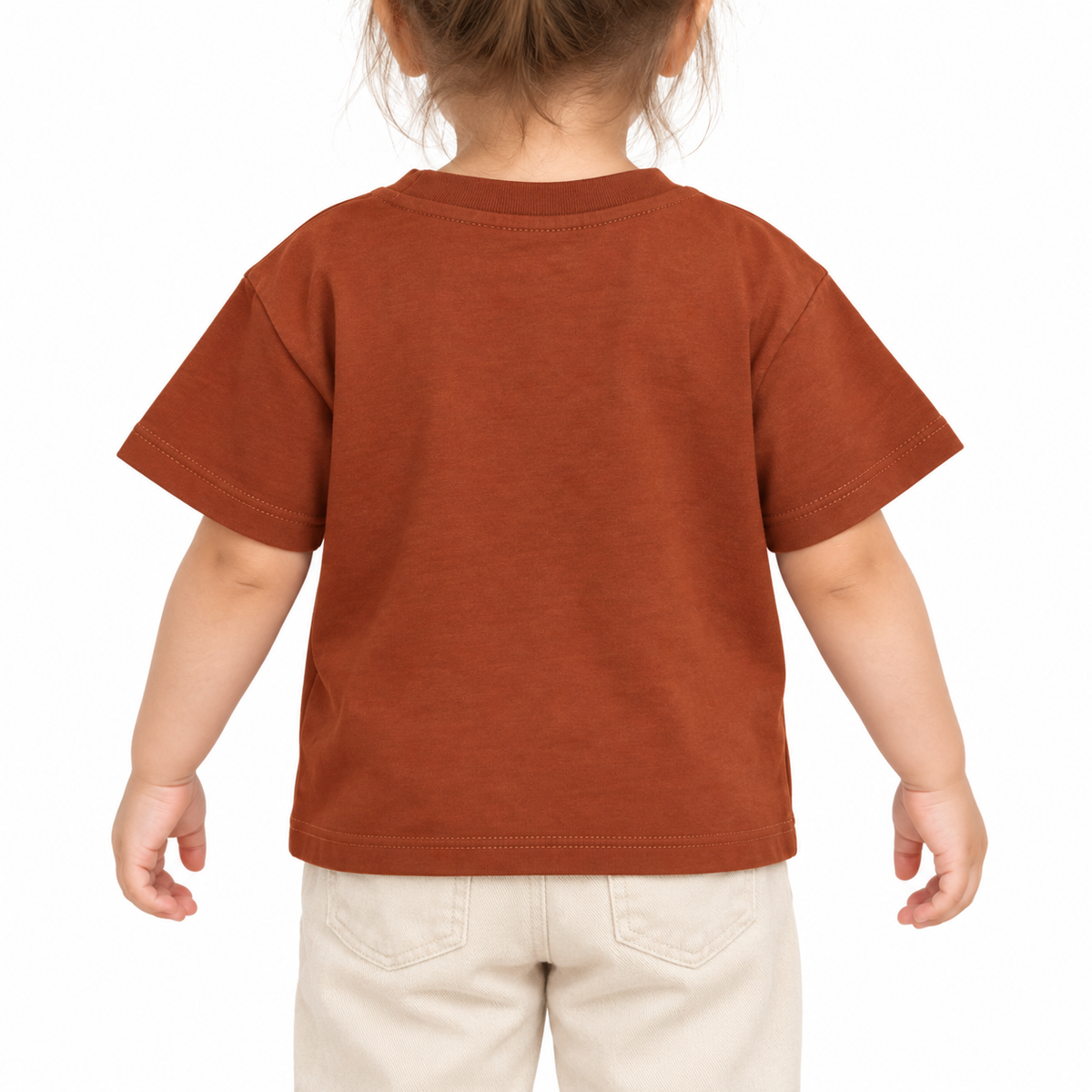 Basic Crew Neck T Shirt For Girl