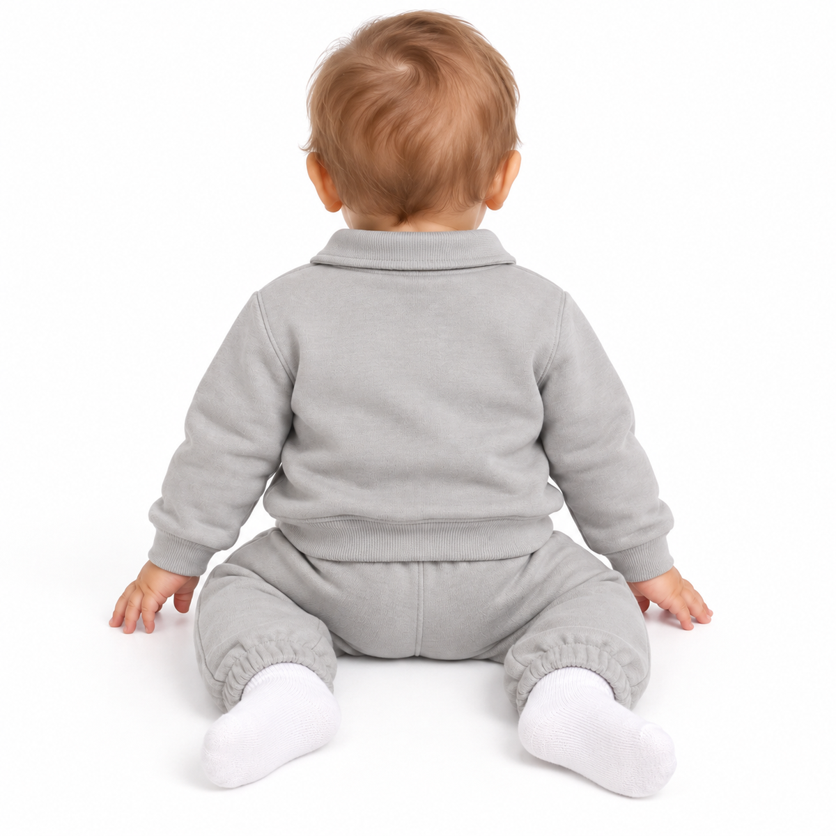 Bear Print Sweatshirt And Jogger Set