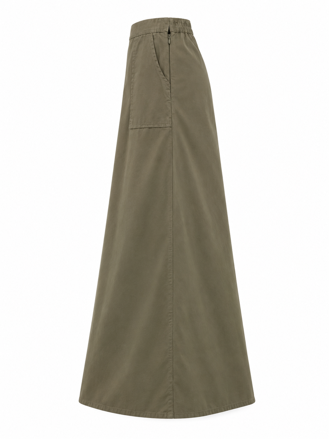Woman Light A Line Midi Skirt