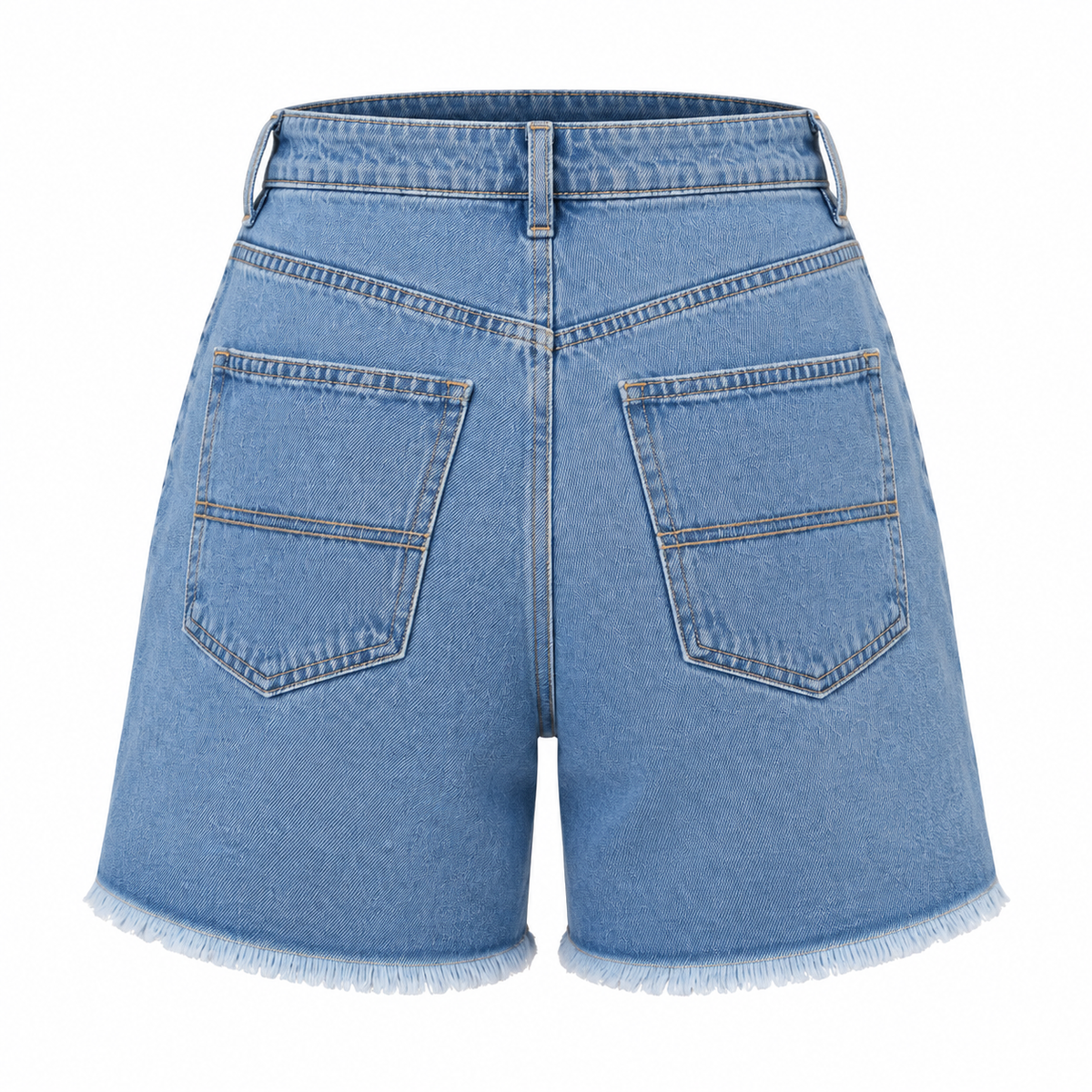 Girls Raw Hem Denim Shorts