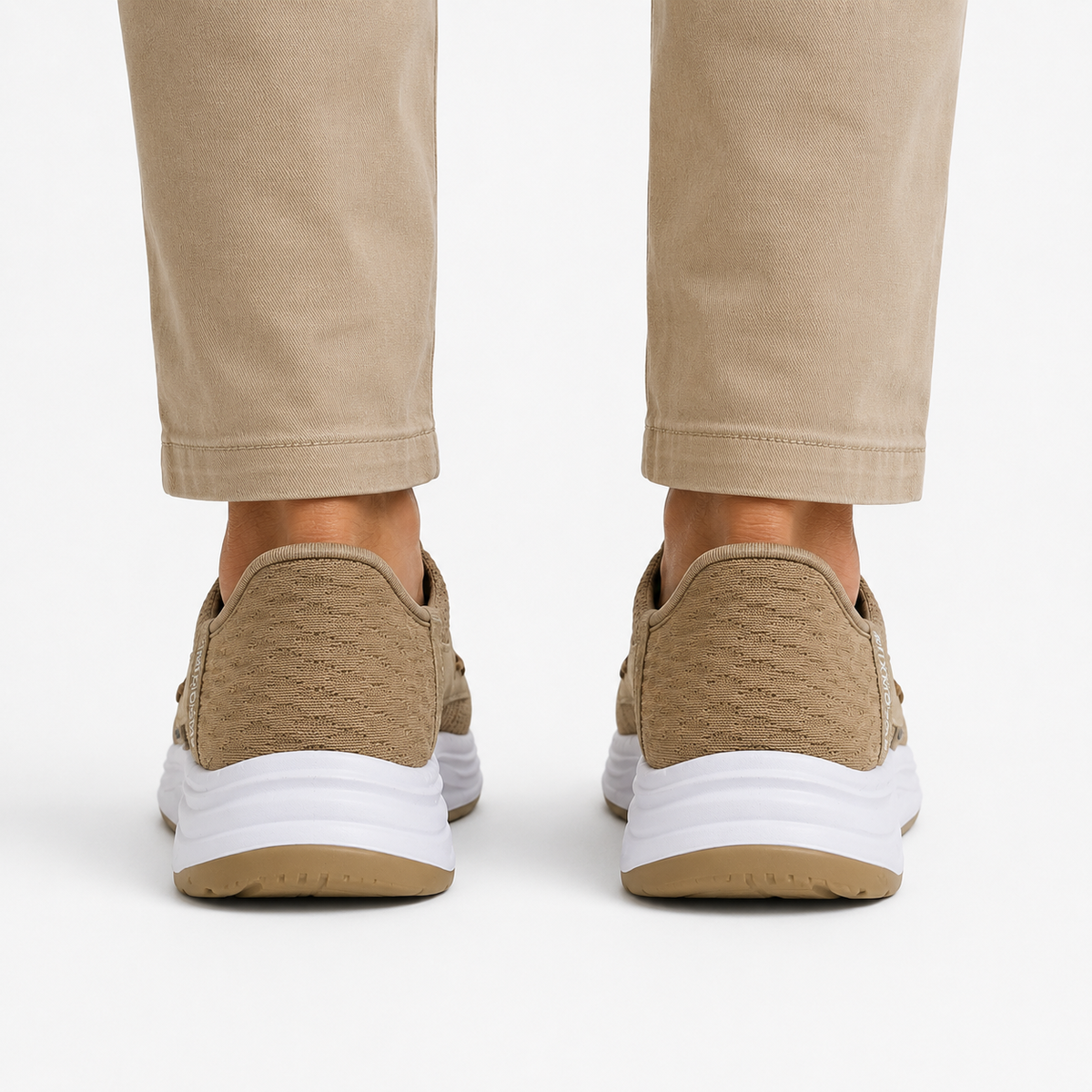 Knit Lace Up Sports Sneakers