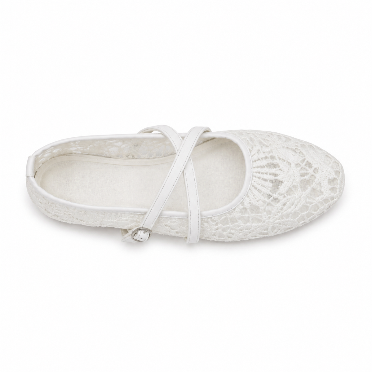 Women Lace Strap Ballet Flats
