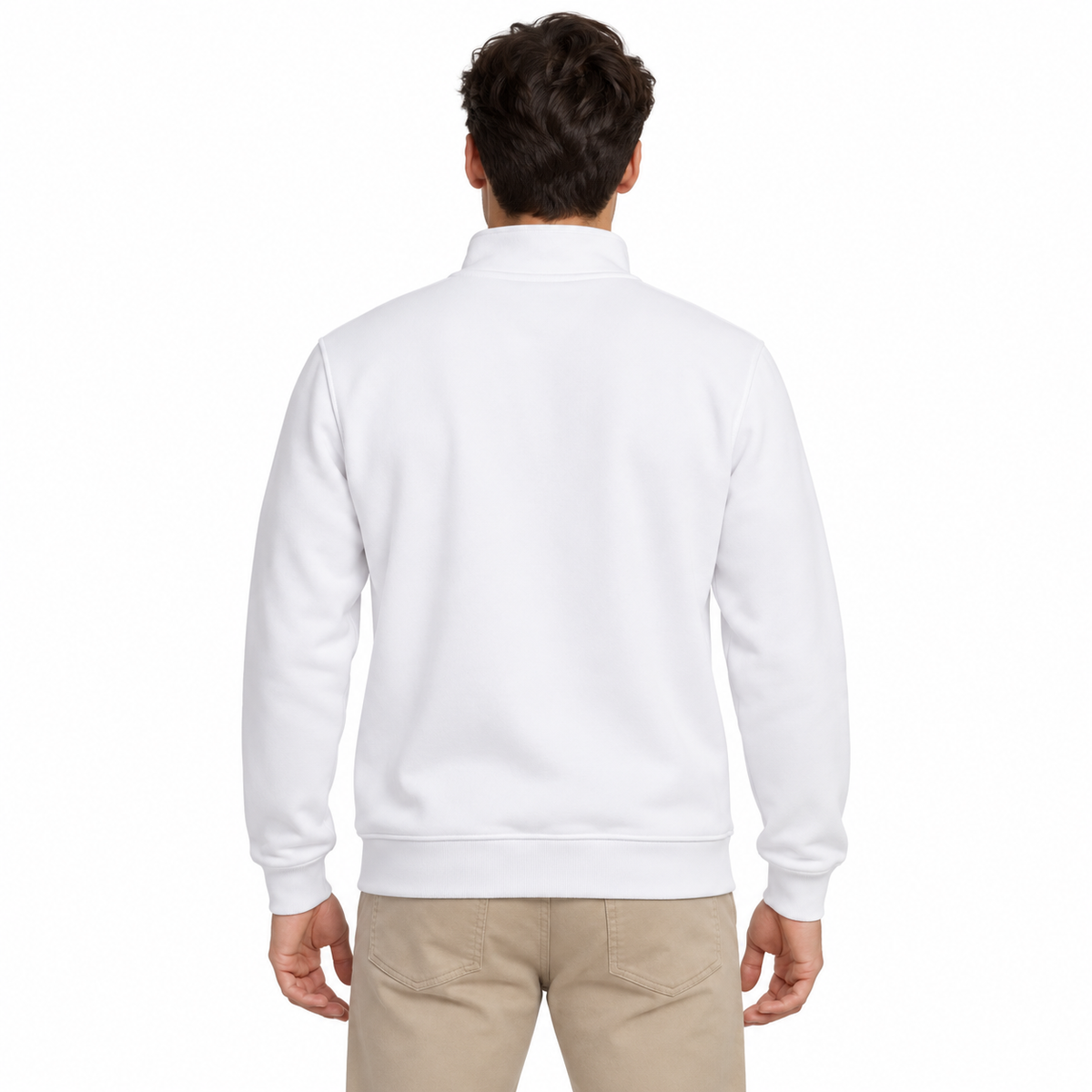 Quarter-Zip Mock Neck Sweatshirt