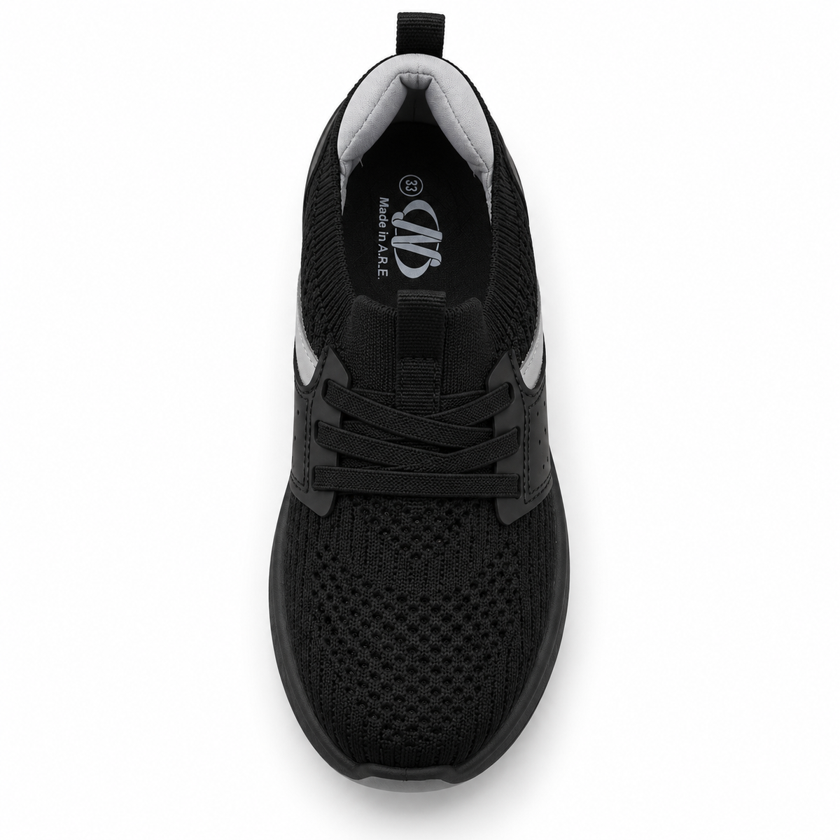 Knit Sneakers With Elastic Laces