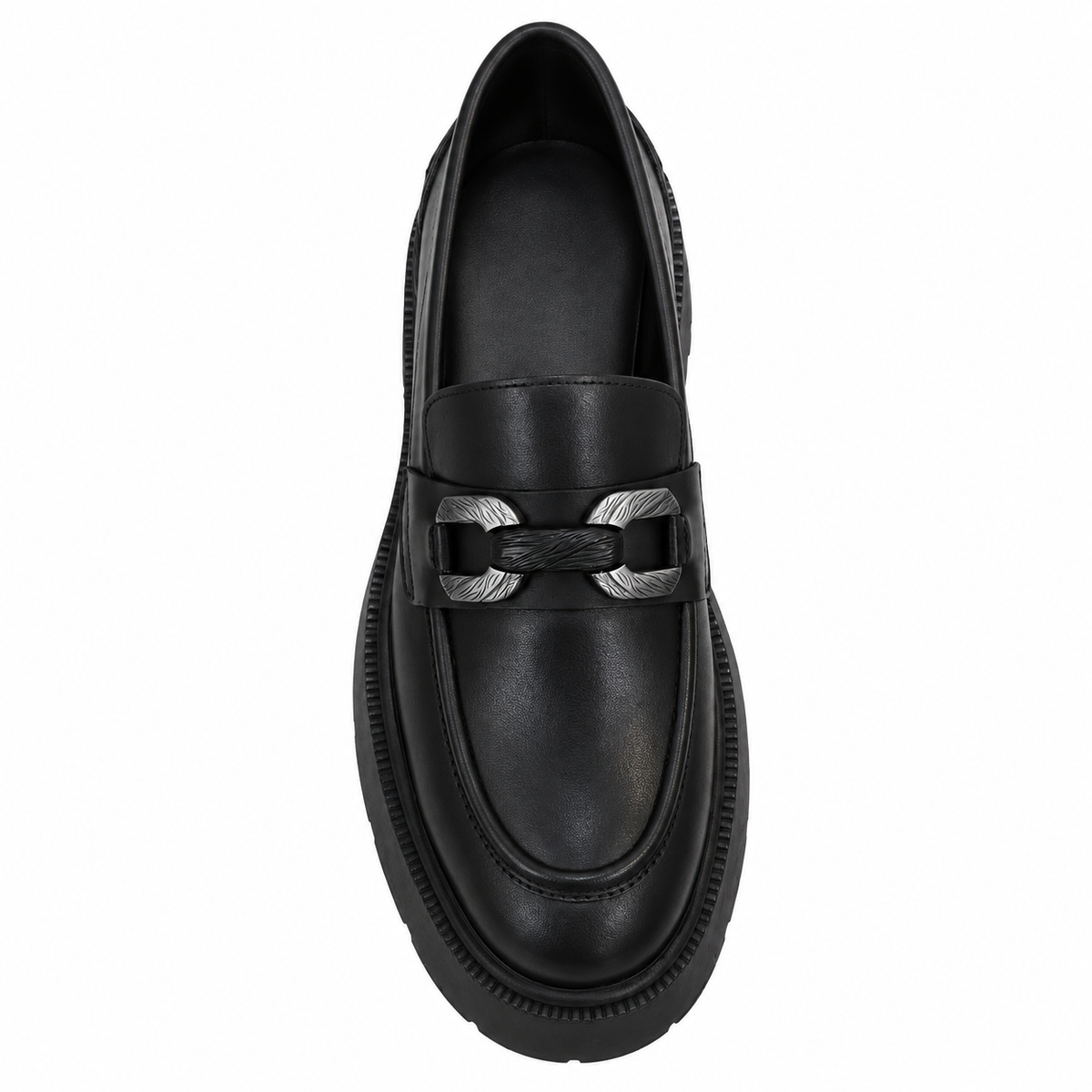 Metal Buckle Loafers