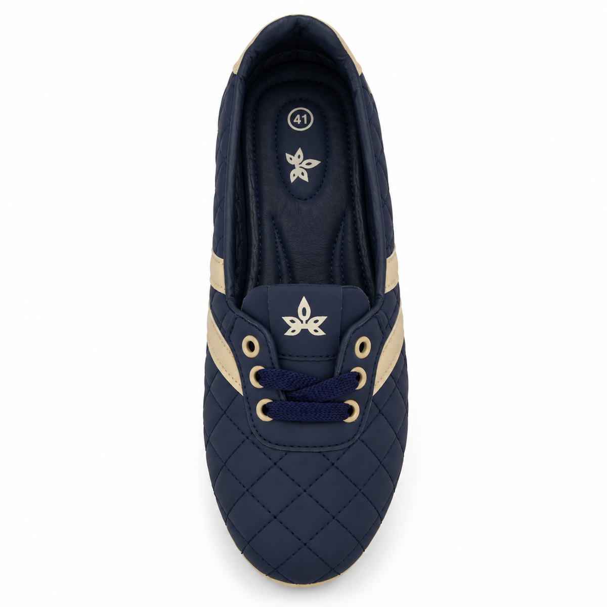 Quilted Lace-Up Flats