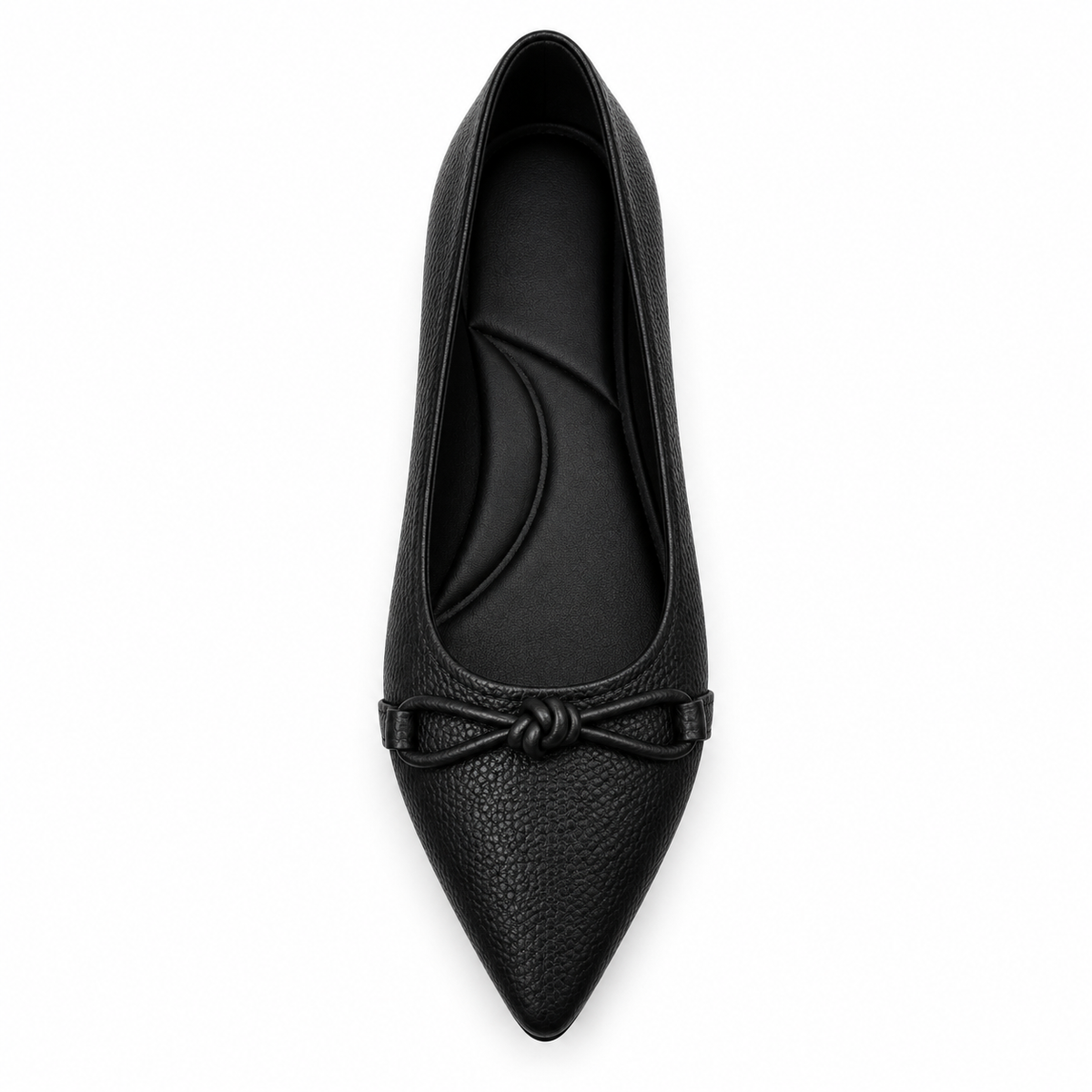 Bow Detail Pointed Toe Flats