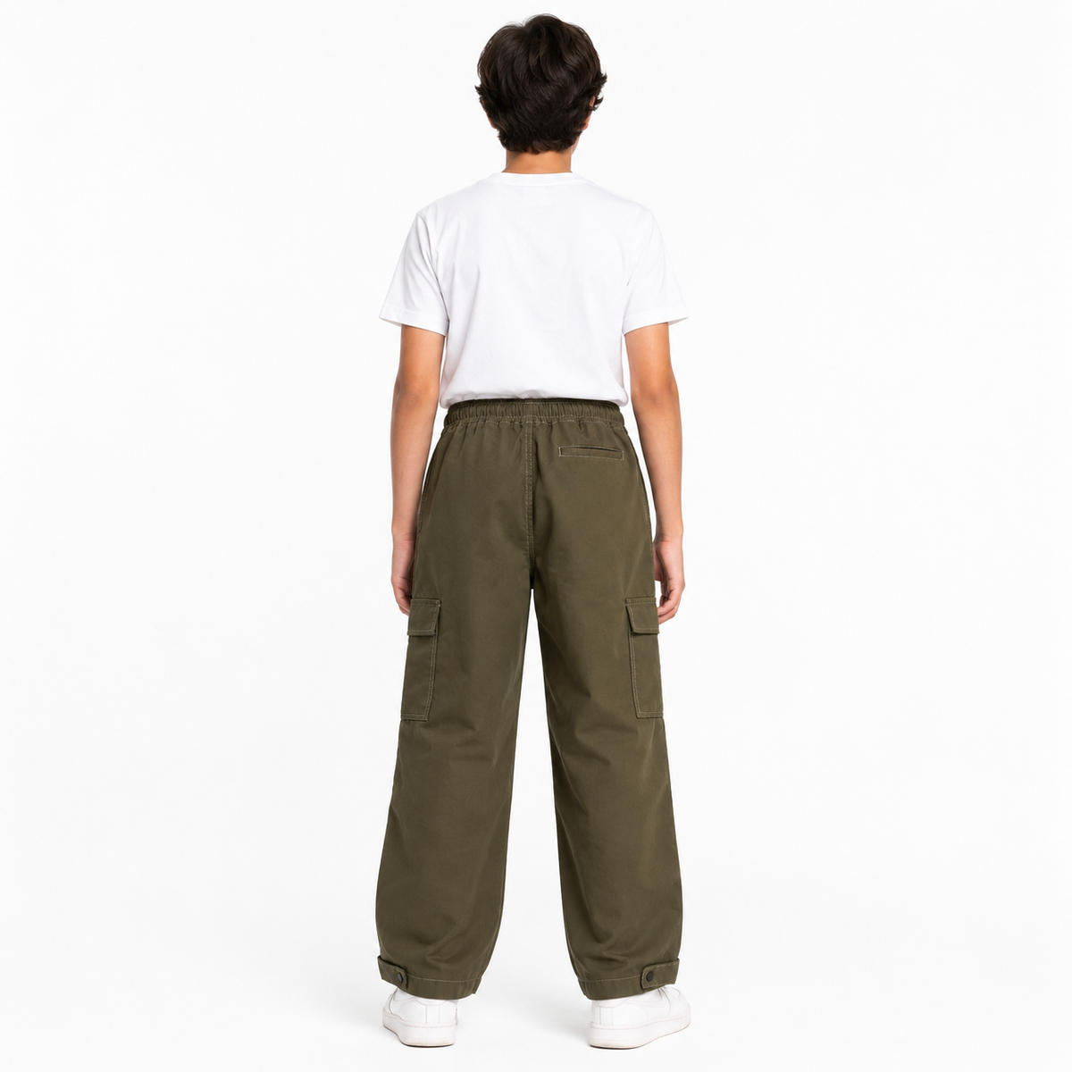 Kids Light Wide Leg Cargo Pants