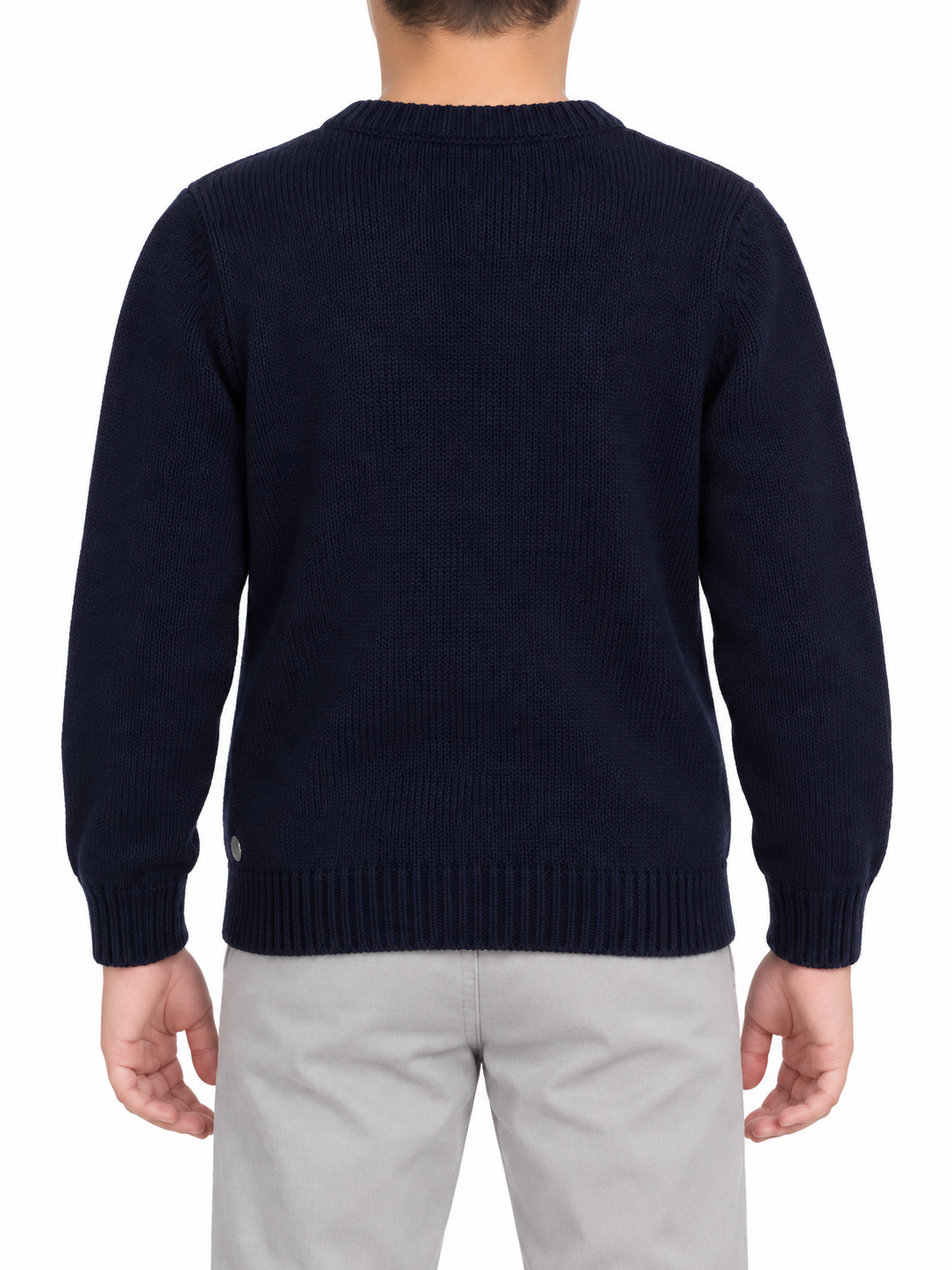 Classic Crew Neck Knitted Pullover