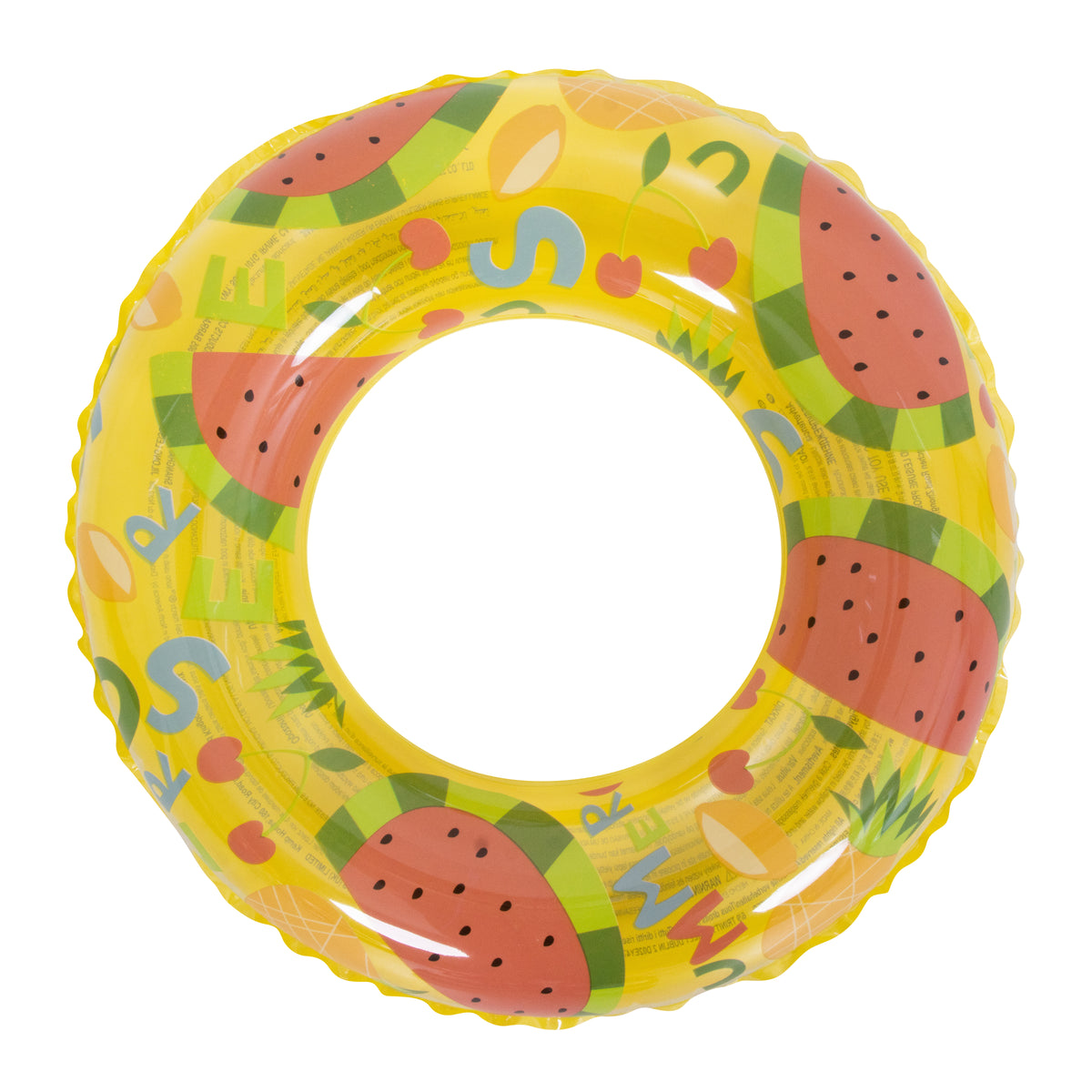 Kids Sea Creature Print Inflatable Swim Ring