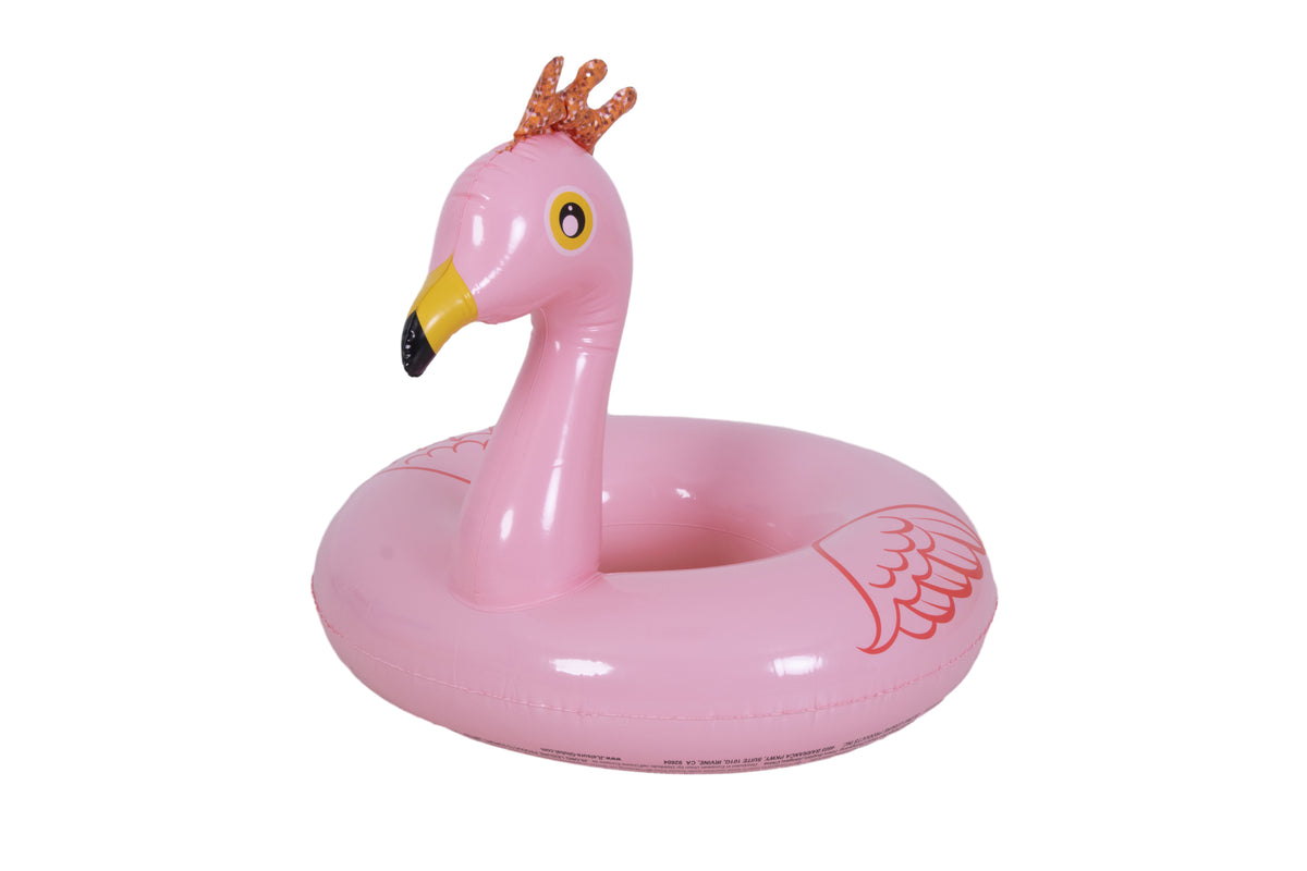 Flamingo Inflatable Swim Ring With Crown