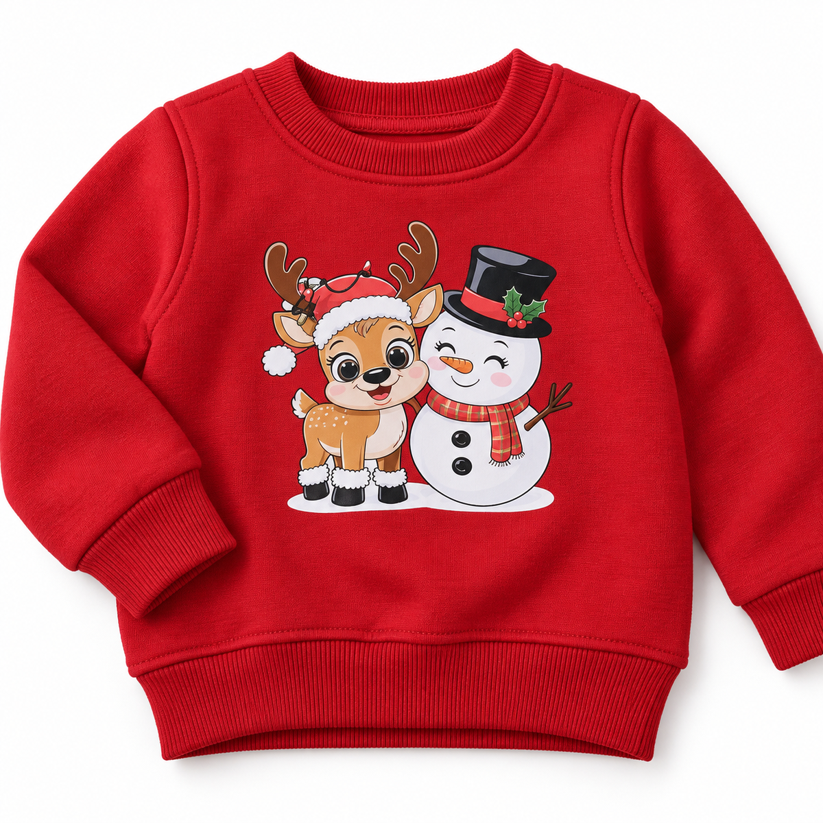Winter Character Print Sweatshirt