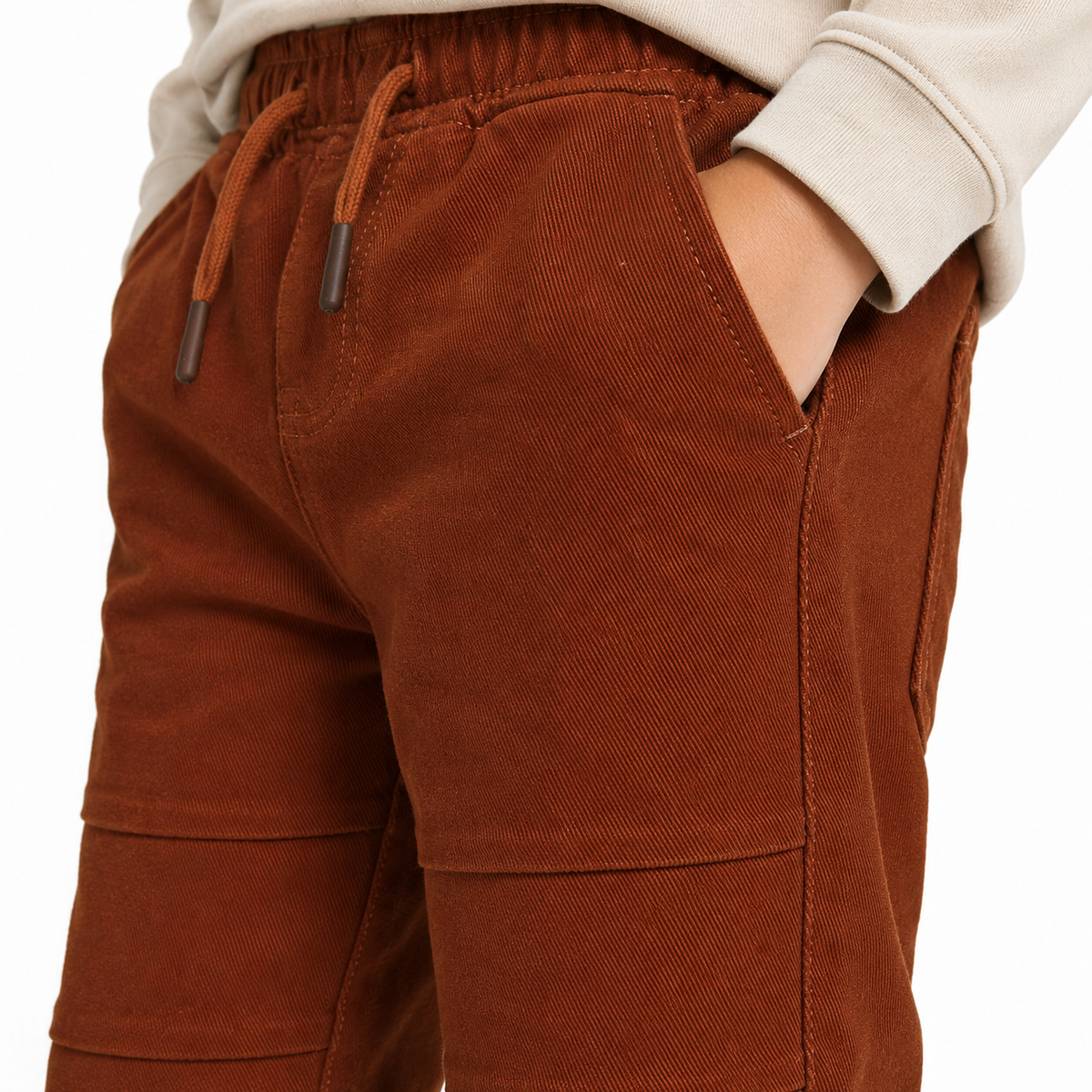 Boys jogger pants with elastic waist and adjustable drawstring