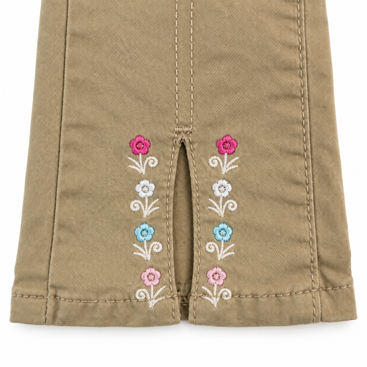 Floral Embroidered Pants