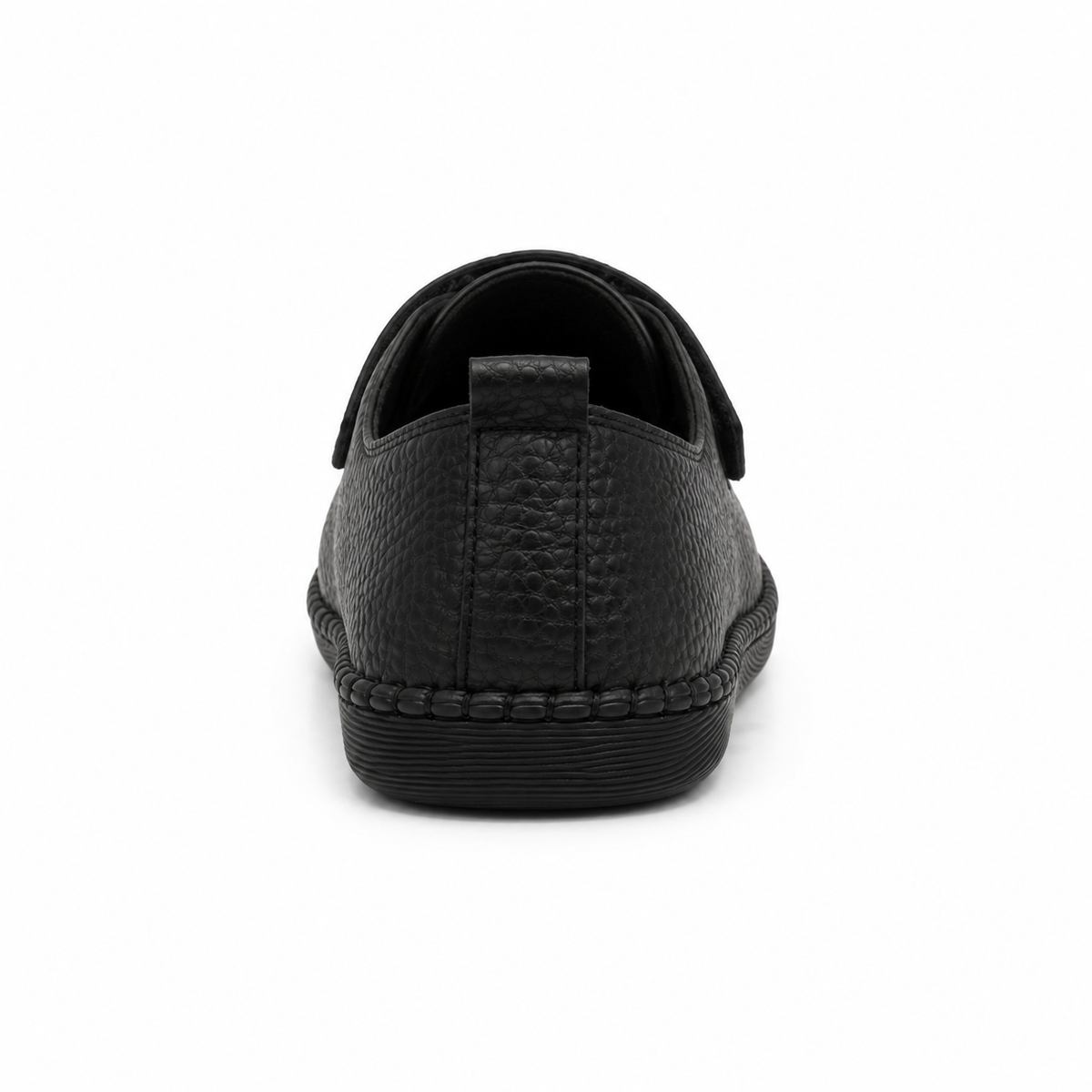 Comfort flats with perforated details and hook-and-loop strap