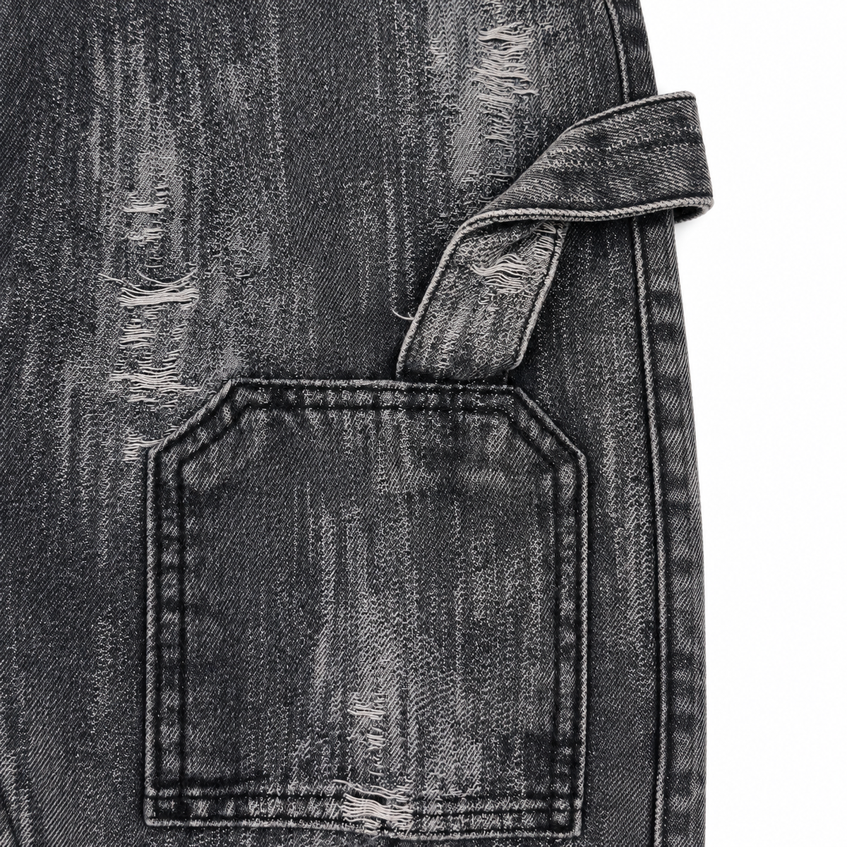 Distressed Wide Leg Jeans