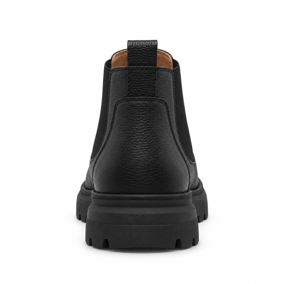 Leather Texture Chelsea Boots