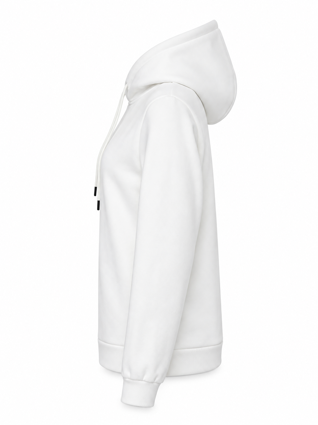 Women Plain Pullover Hoodie With Drawstring Hood