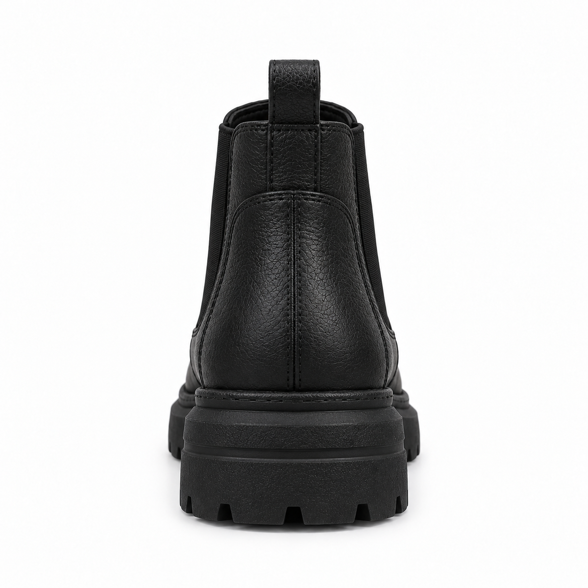 Leather Texture Chelsea Boots