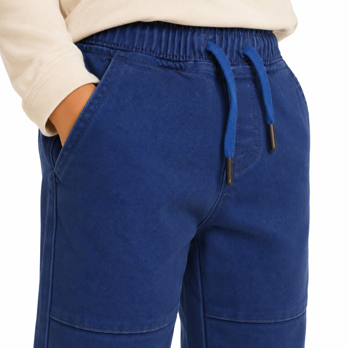 Boys jogger pants with elastic waist and adjustable drawstring
