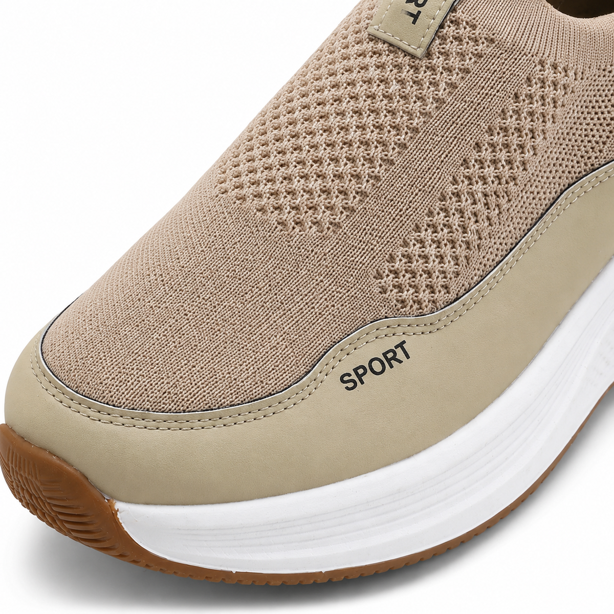 Knit Slip On Sports Sneakers