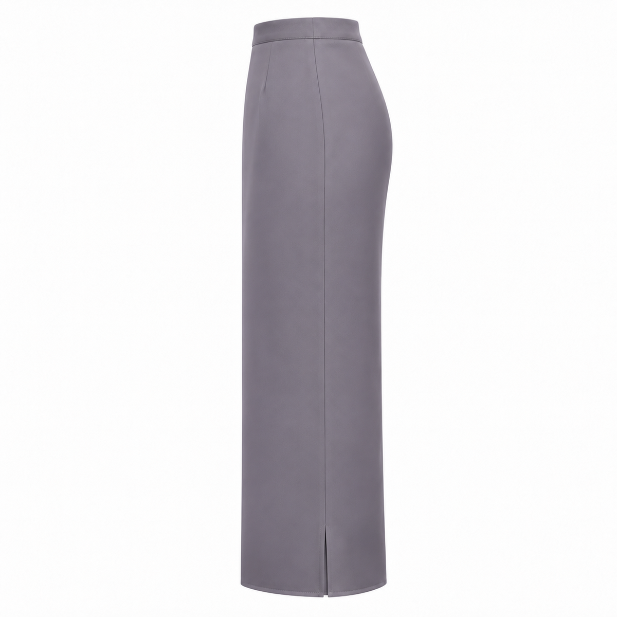 Long Straight Skirt With Front Slit