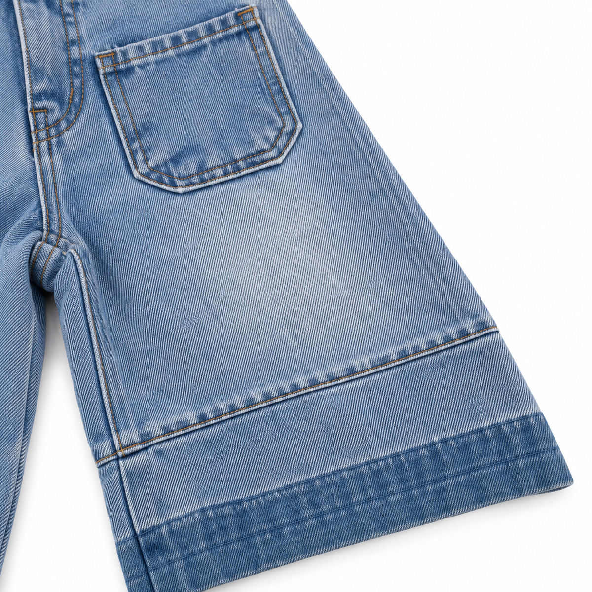 Wide Leg Jeans With Front Pockets