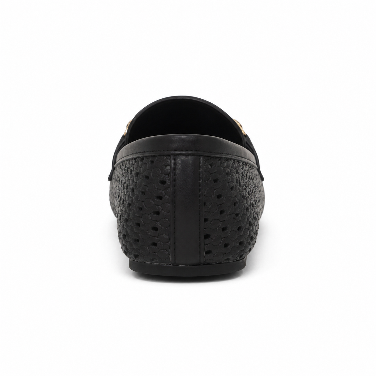 Women Perforated Metal Detail Loafers