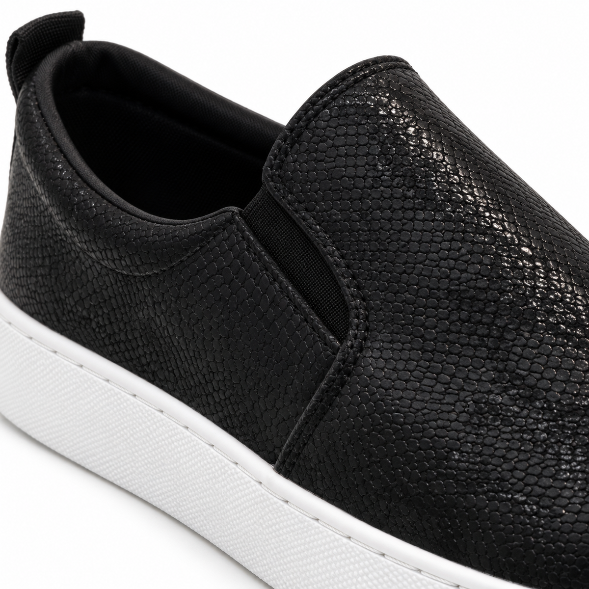Women Slip-On Sneakers With Metallic Pattern