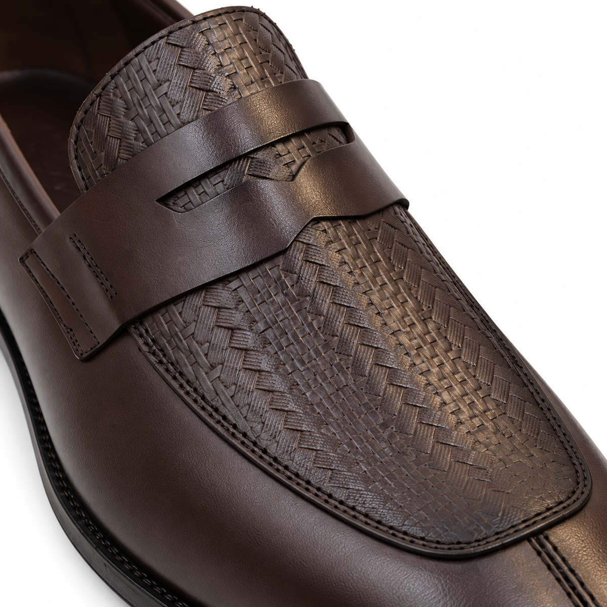 Textured Penny Loafers