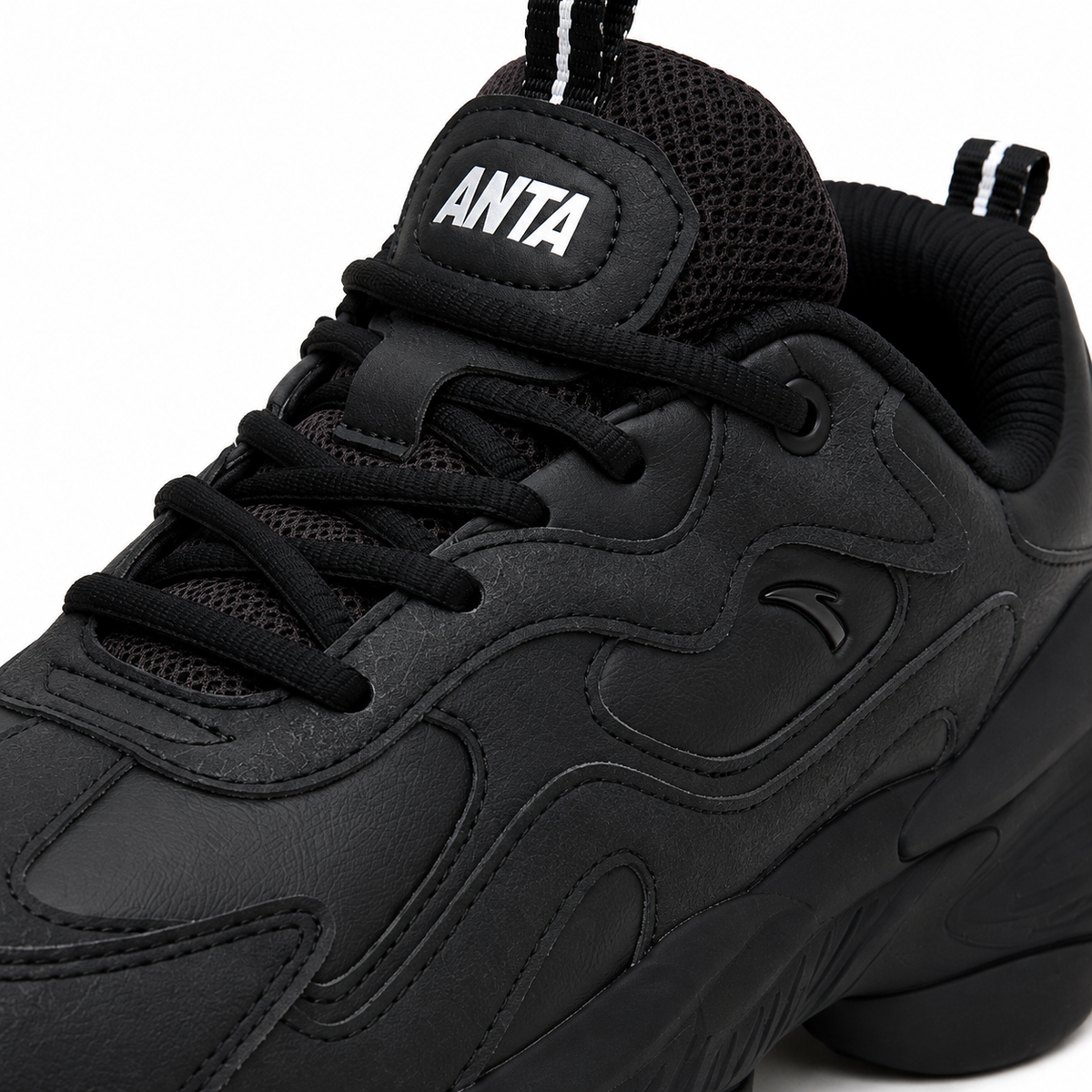 Chunky Lace Up Sneakers With Sculpted Sole