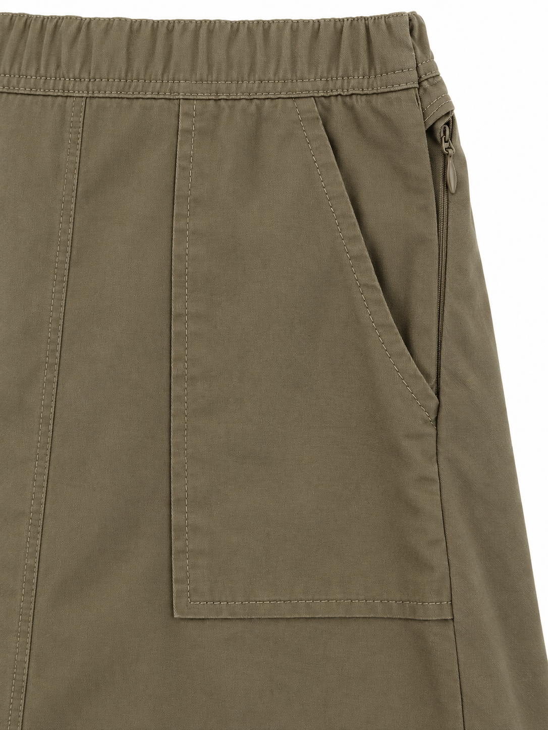 Woman Light A Line Midi Skirt