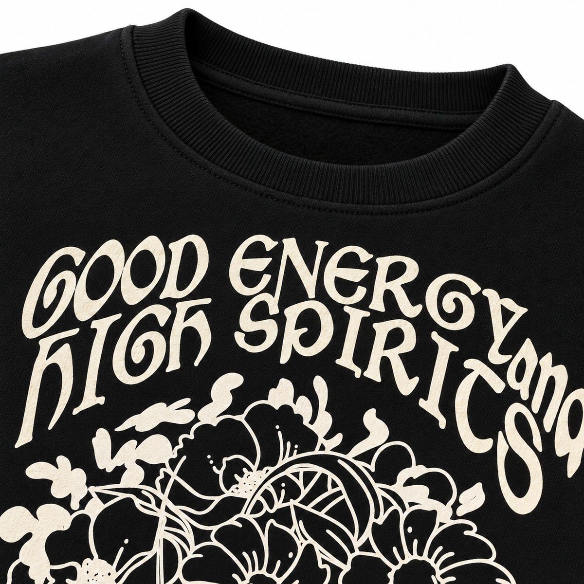 Floral Slogan Sweatshirt