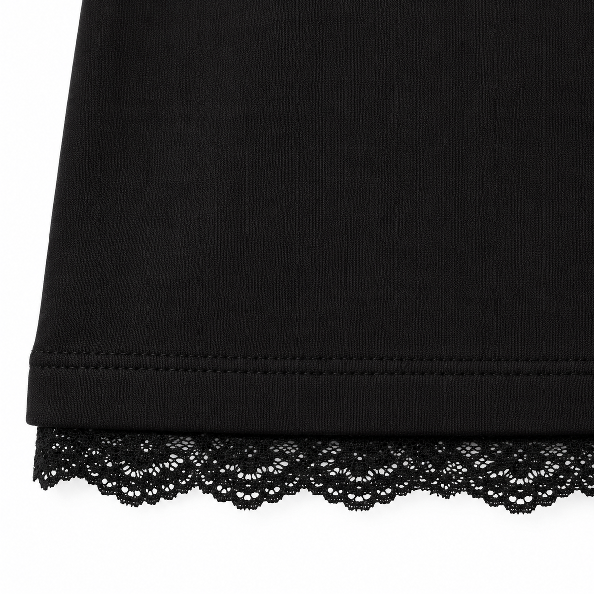 Lace Trim Heart Graphic Sweatshirt