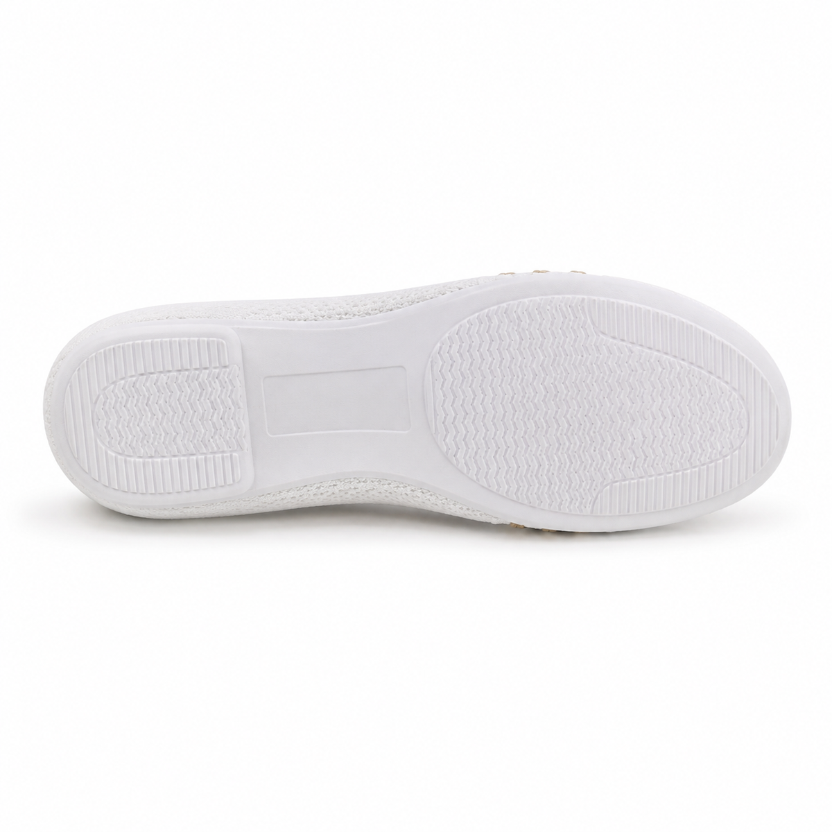 Women Knitted Stripe Detail Loafers