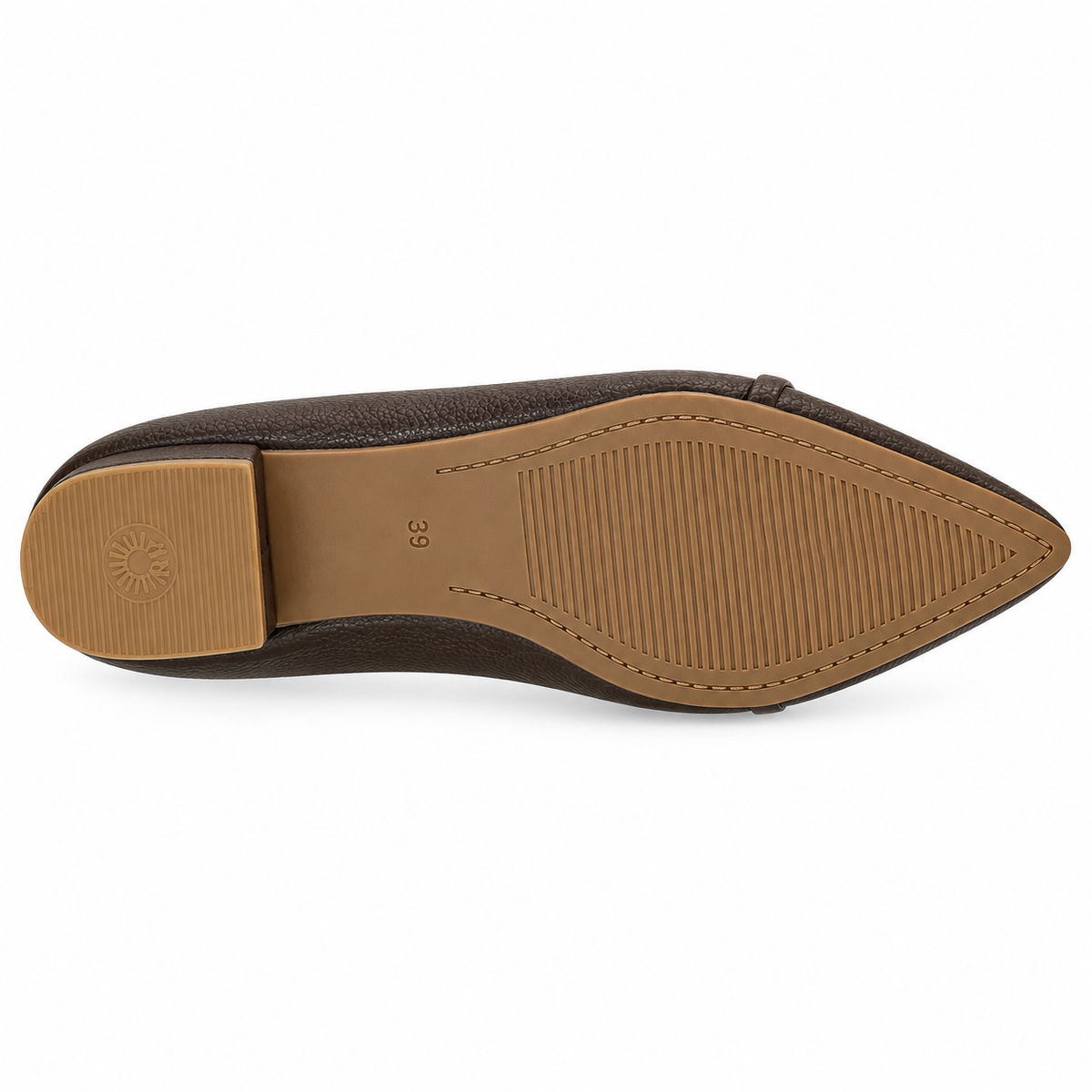 Pointed Toe Textured Flats