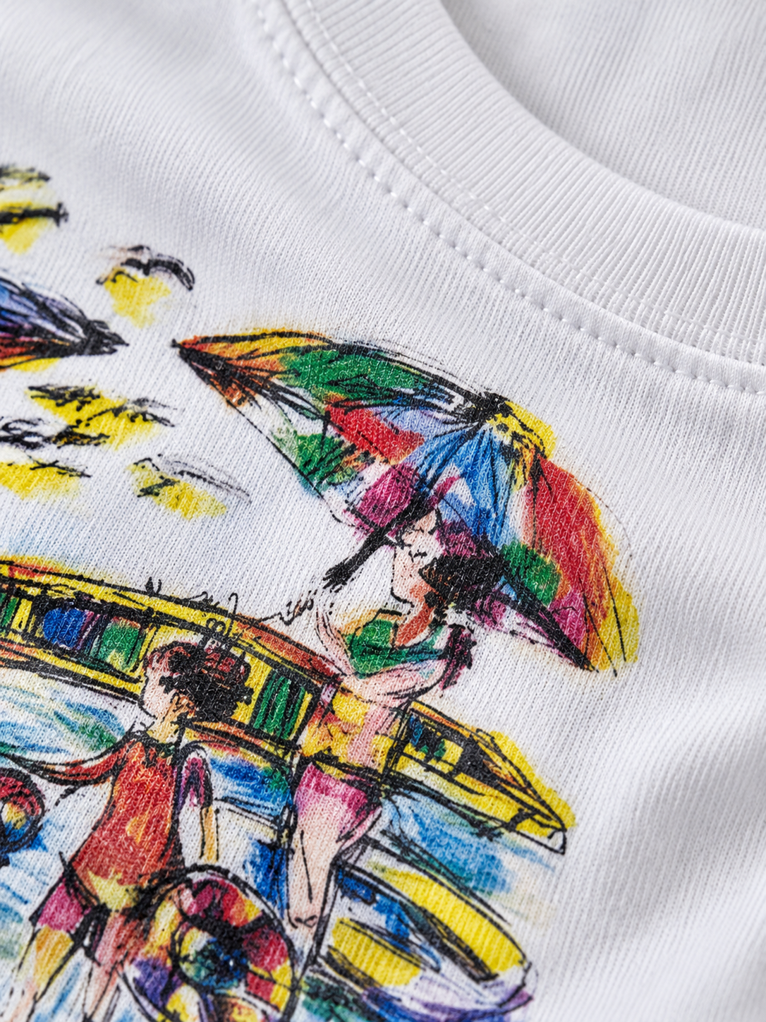 Beach Scene Graphic T-Shirt