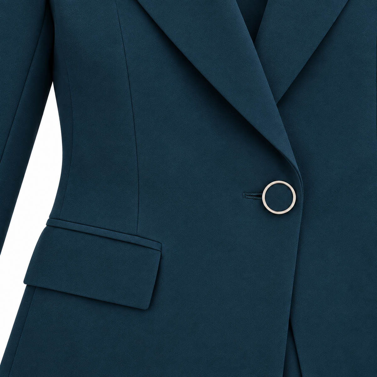 Tailored Single Button Blazer