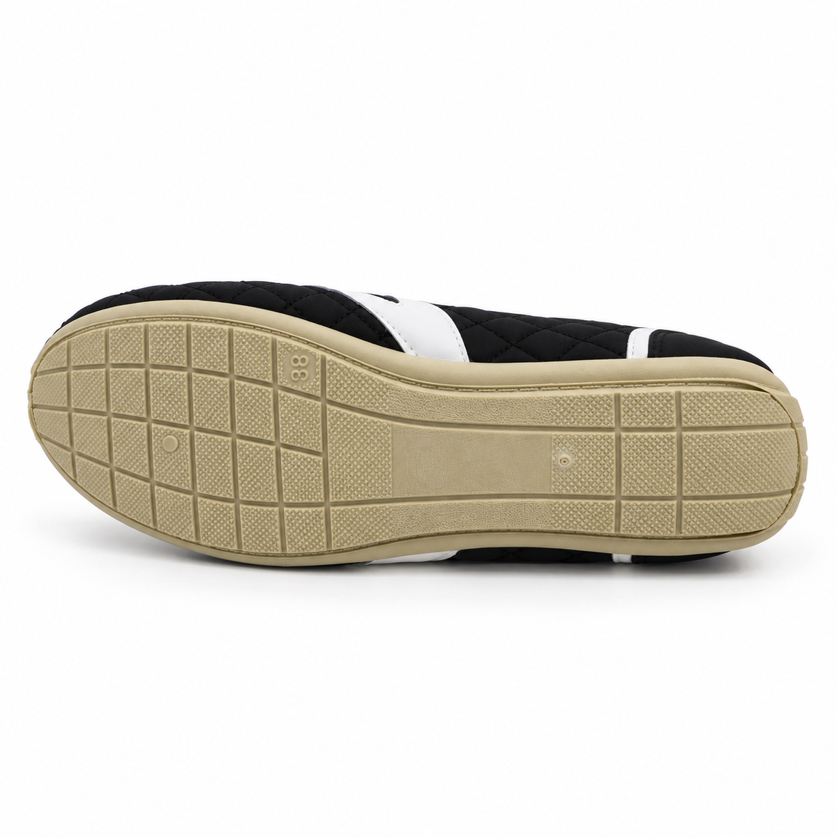 Quilted Lace-Up Flats