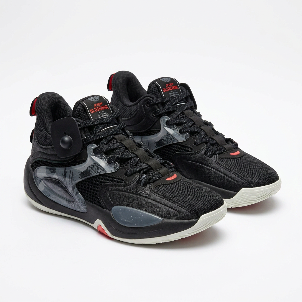 Peak Basketball Shoes With Trandlucent Side Support Panels