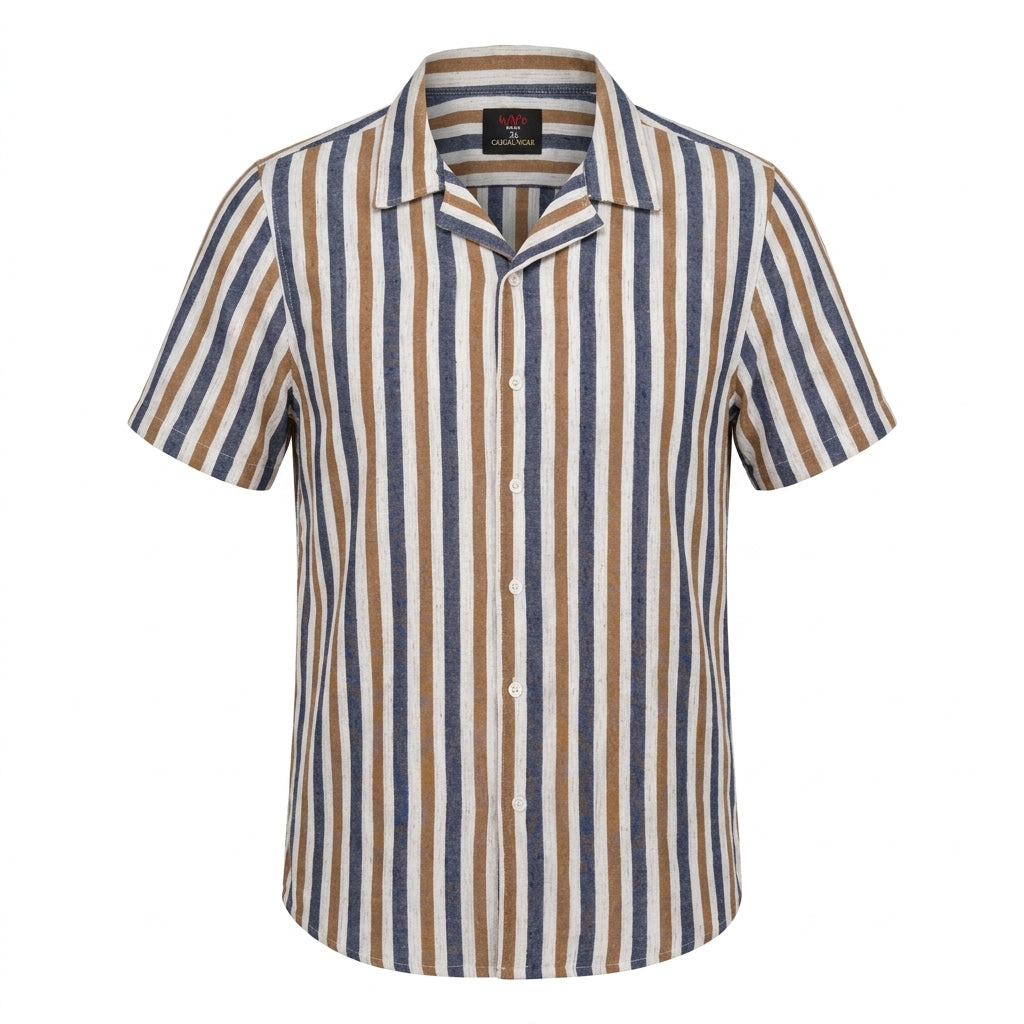 Men Stripe Drawstring Shorts