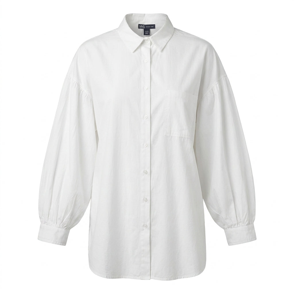 Women Oversized Button Front Shirt